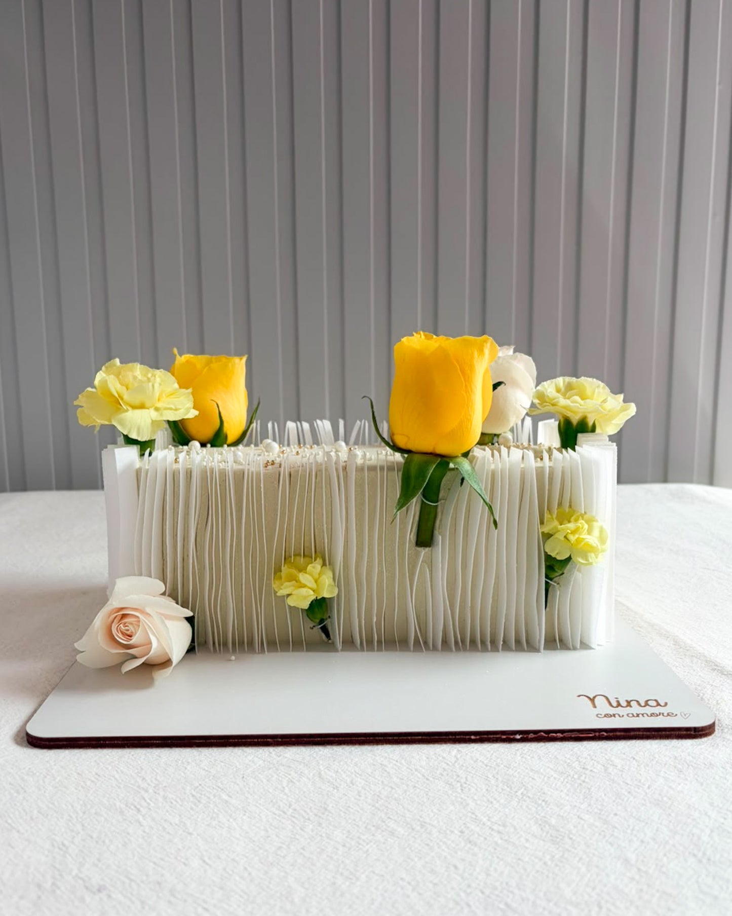TORTA RECTANGULAR - Wafer Flores