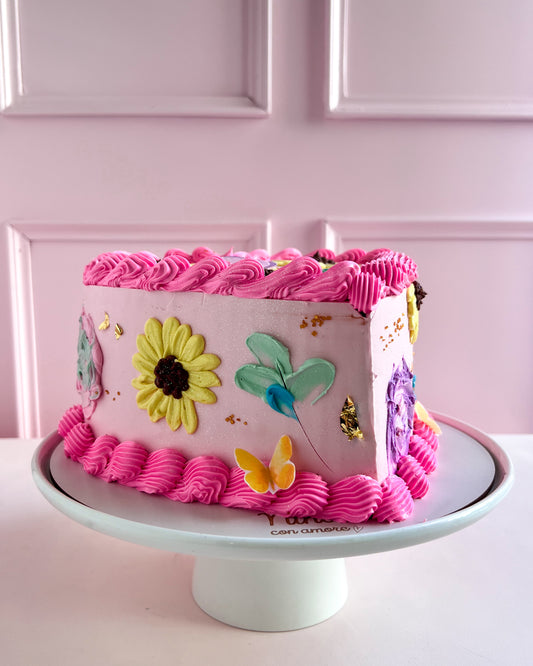 CORAZĂN BOHO AESTHETIC GIRASOLES - Pink