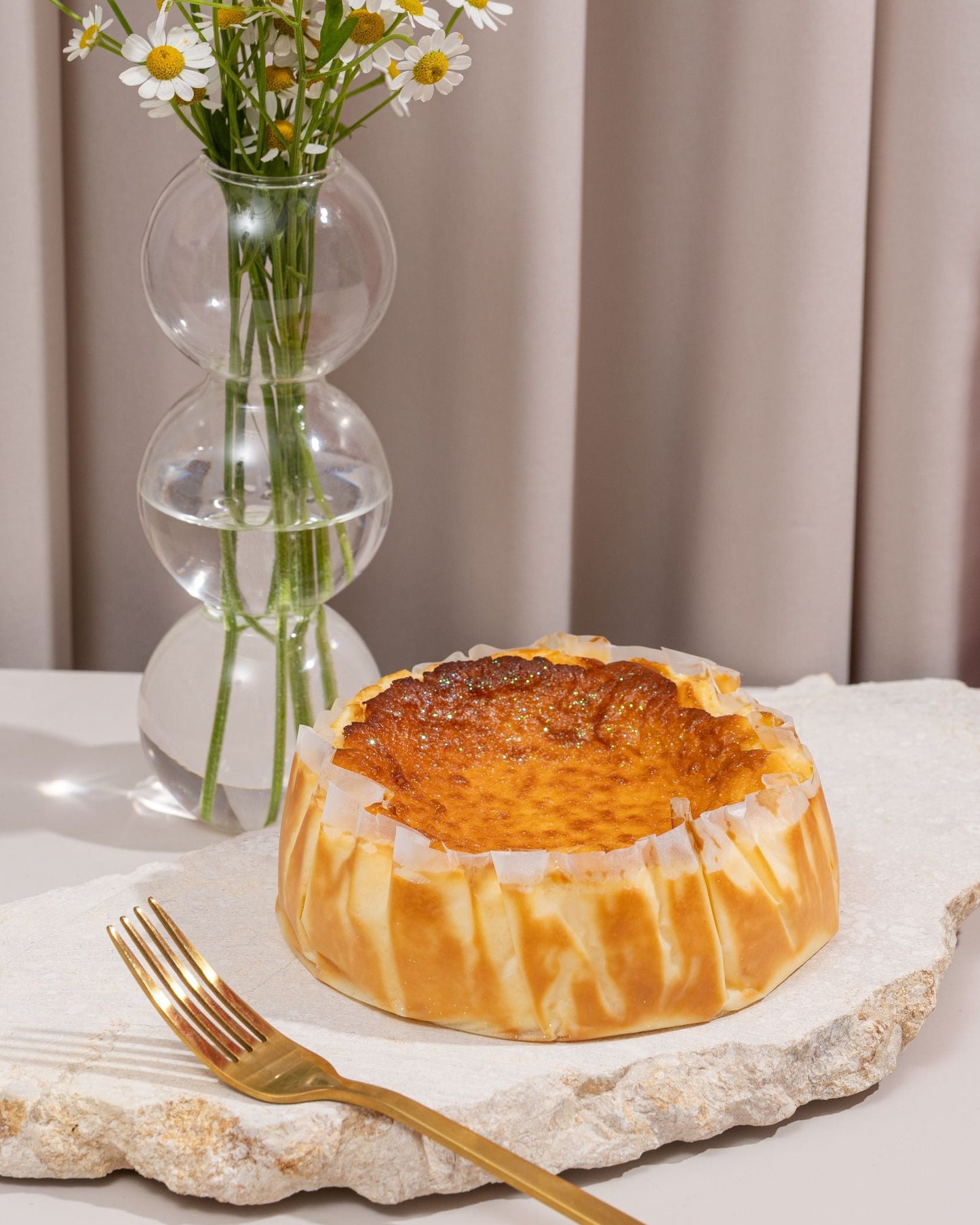 MINI TARTA VASCA SIN AZÚCAR - Clásica - 2 a 4 Porciones