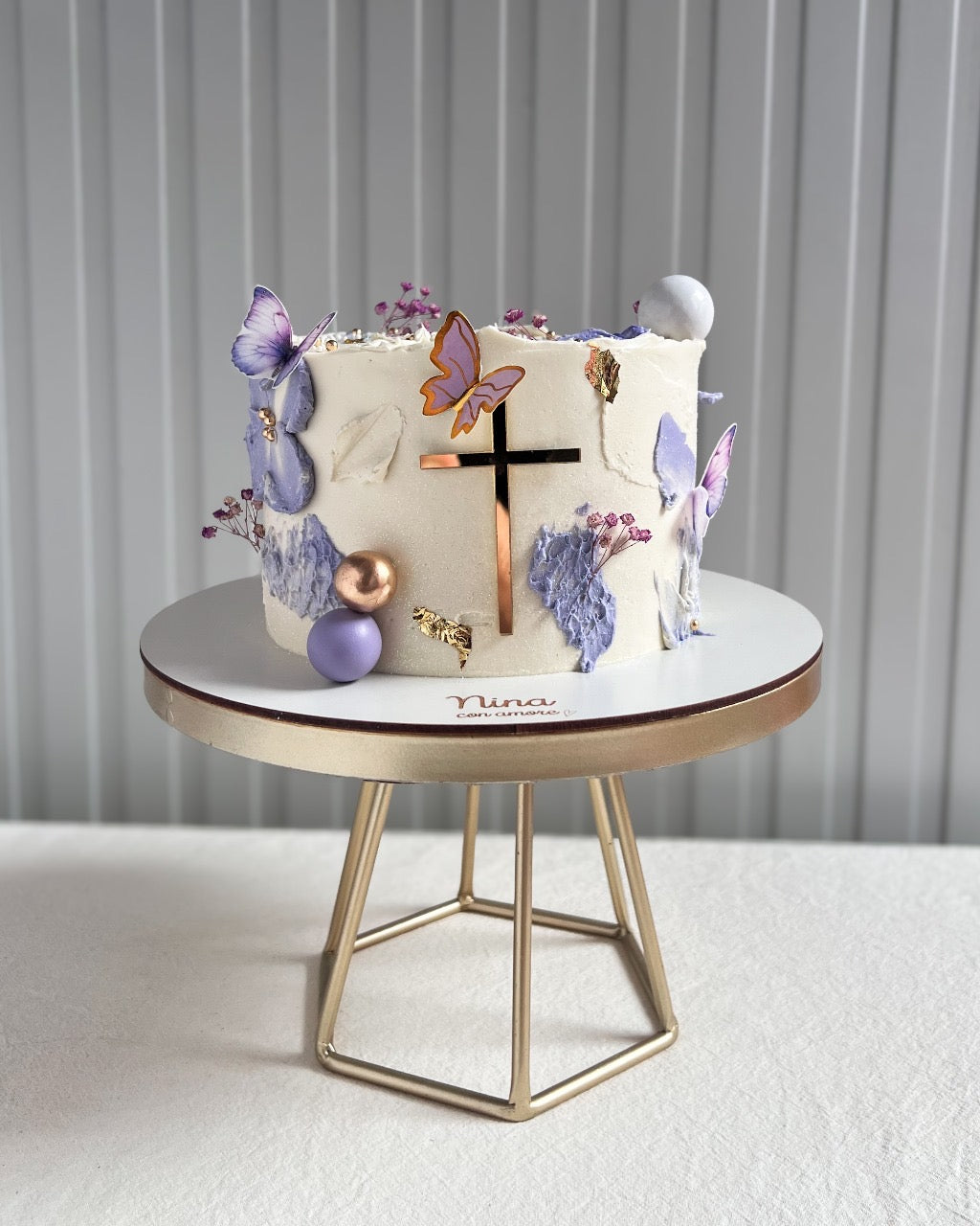 BAUTIZO / PRIMERA COMUNIÓN - Pinceladas Lila