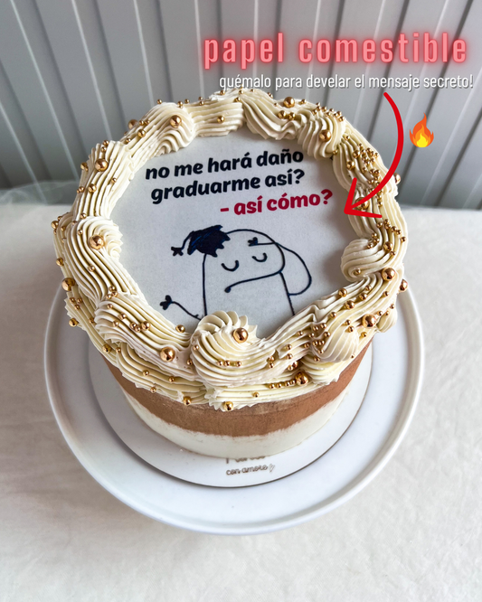 GRADUATION BURNING CAKE - Florky