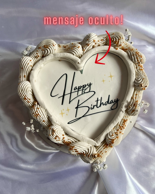 BURNING VINTAGE CAKE - Mariposas Rosadas