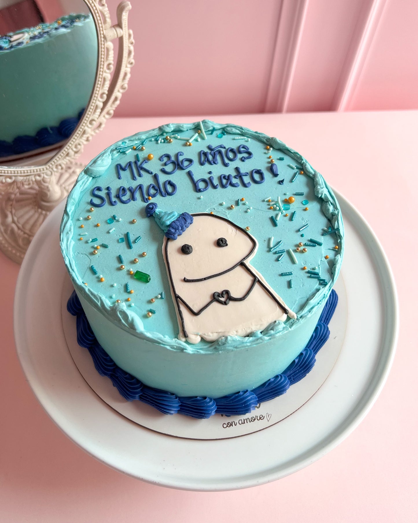 FLORKY CUMPLEAÑERO Cake - Azul