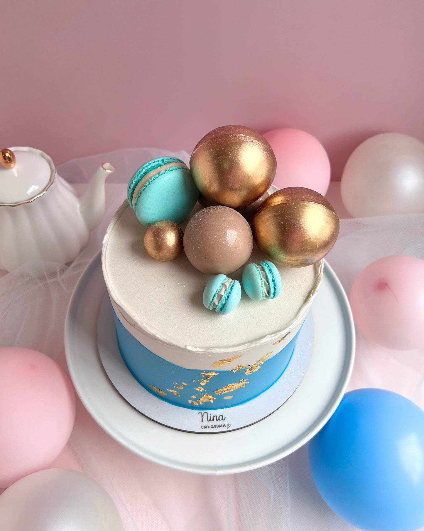 LIGHT BLUE AND GOLD