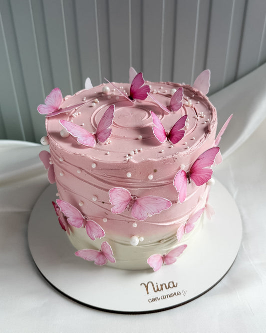 MARIPOSAS CAKE - Rosada