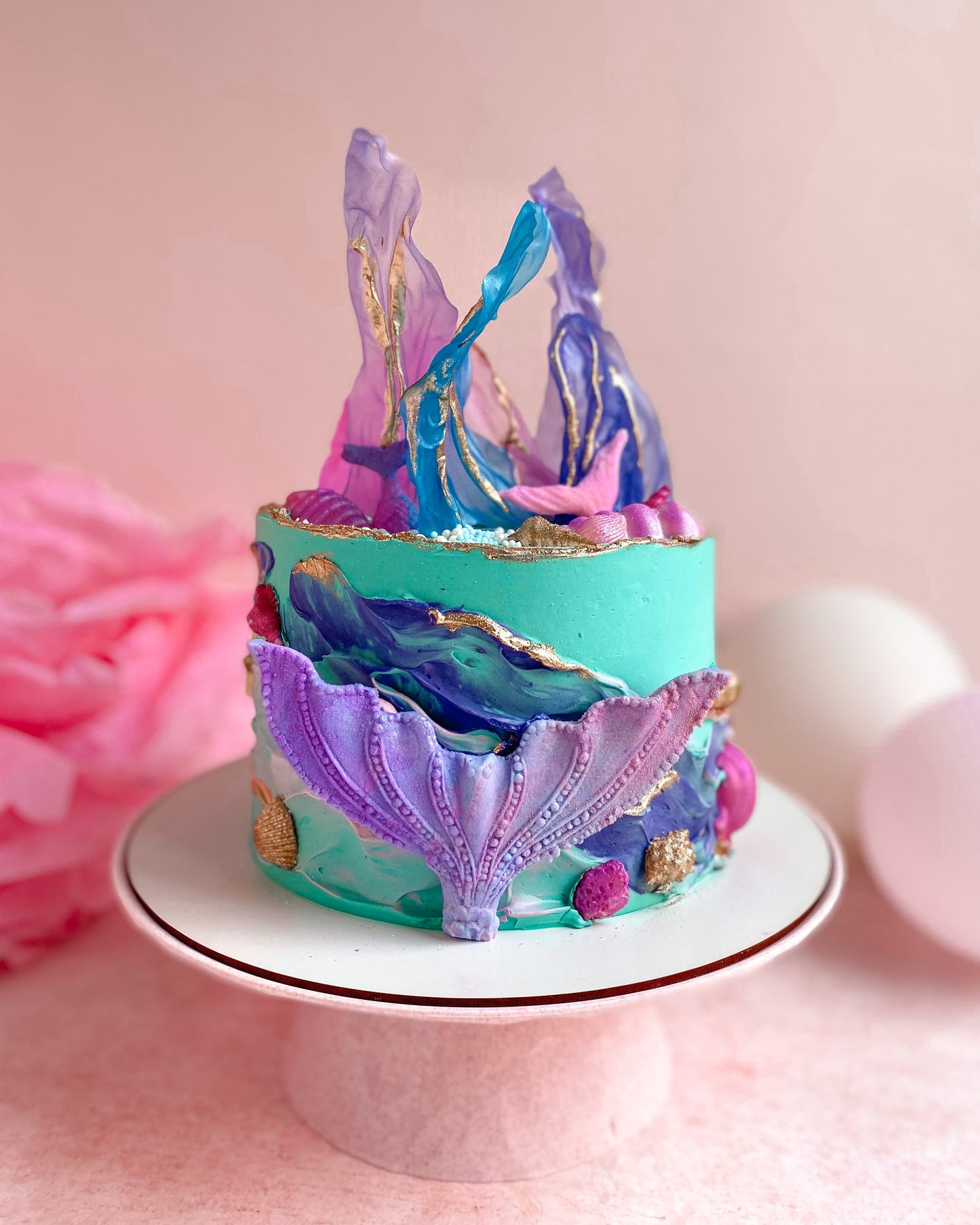 SIRENA CAKE - Cola grande Morada