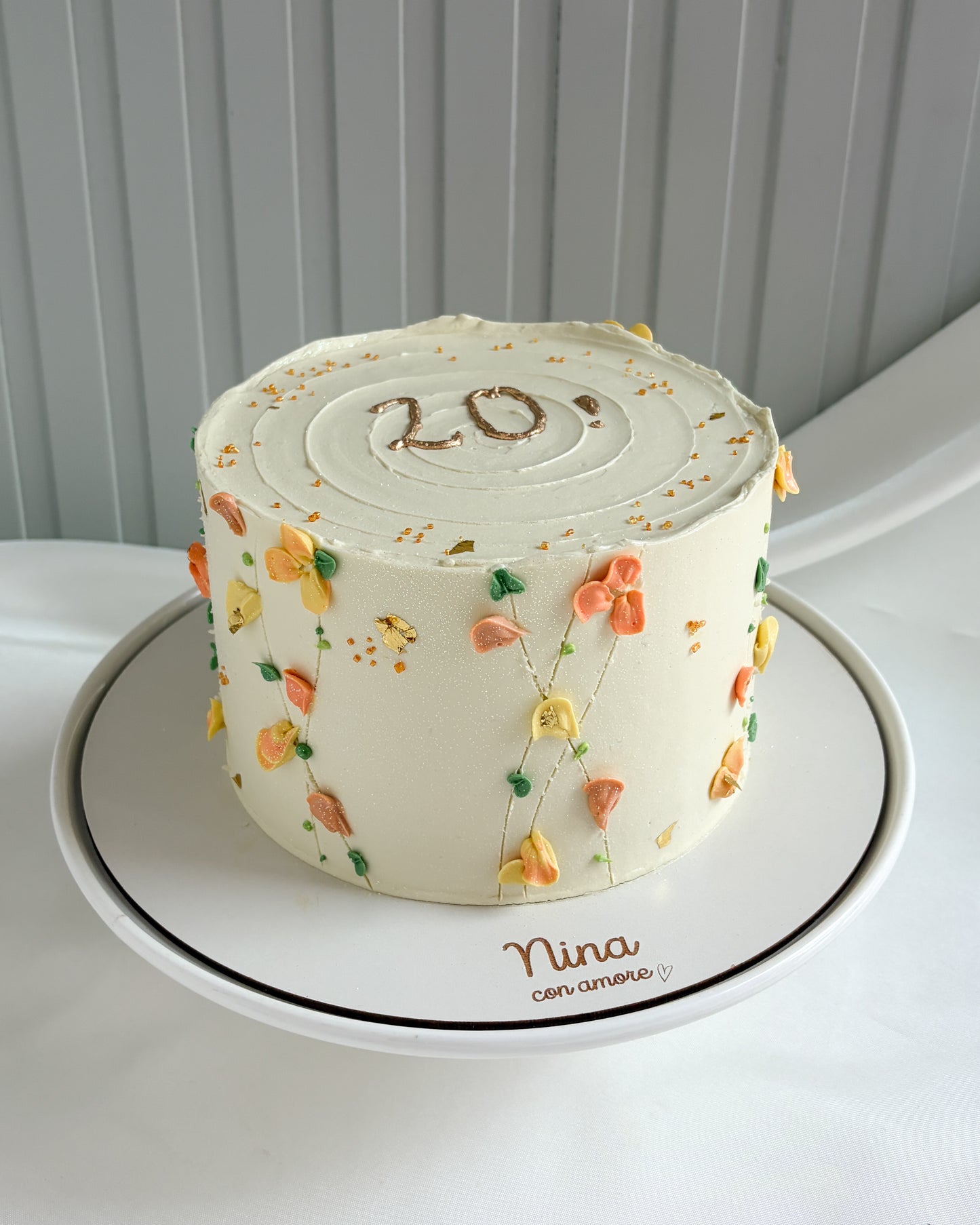 FLOWERS CAKE- Amarillo