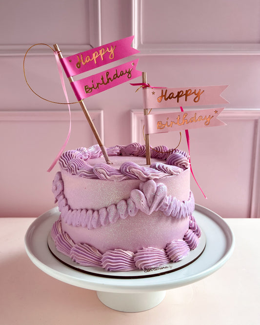 NUEVO! TOPPERS BANDERINES "HAPPY BIRTHDAY"