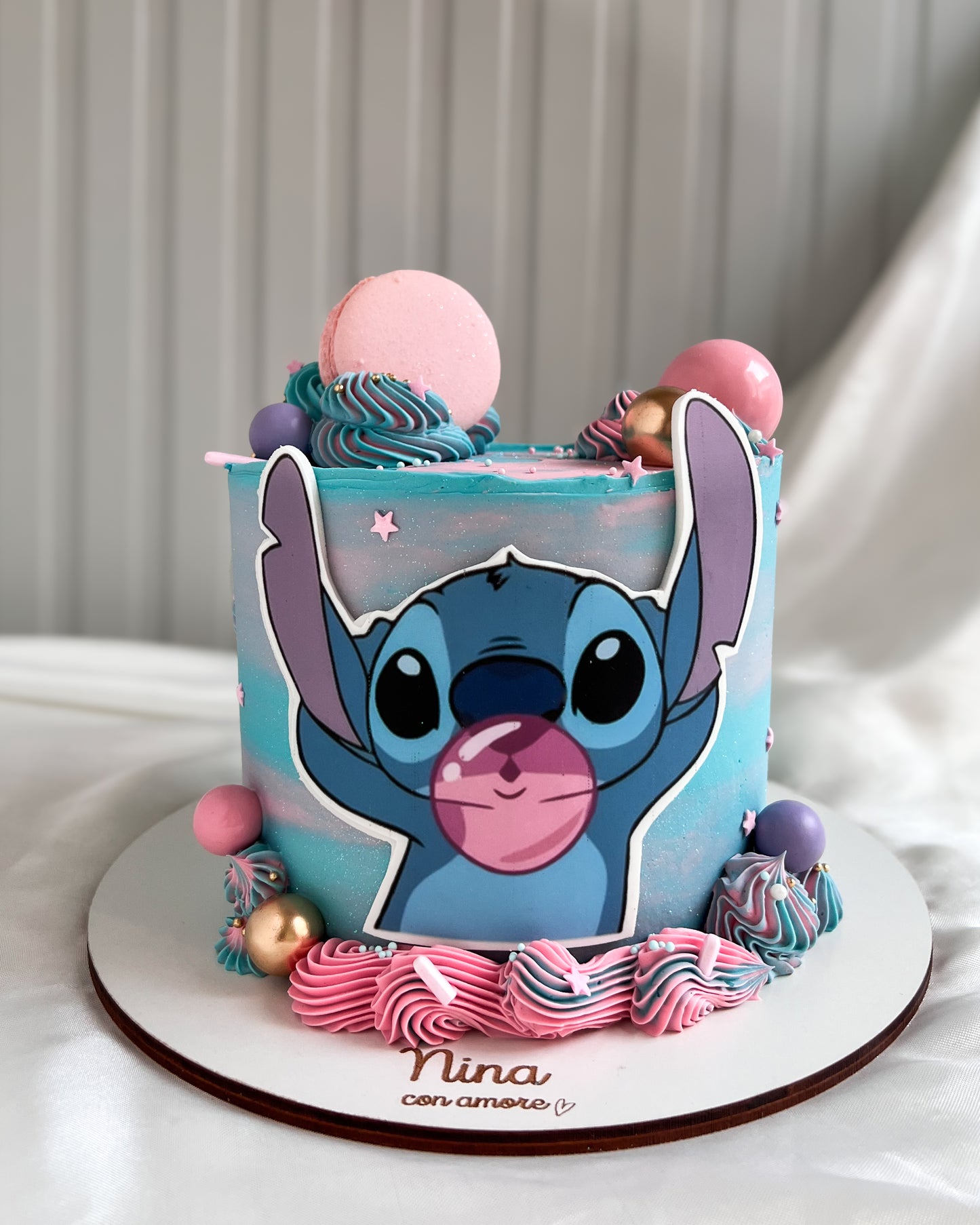 STITCH CAKE - Burbuja Rosa