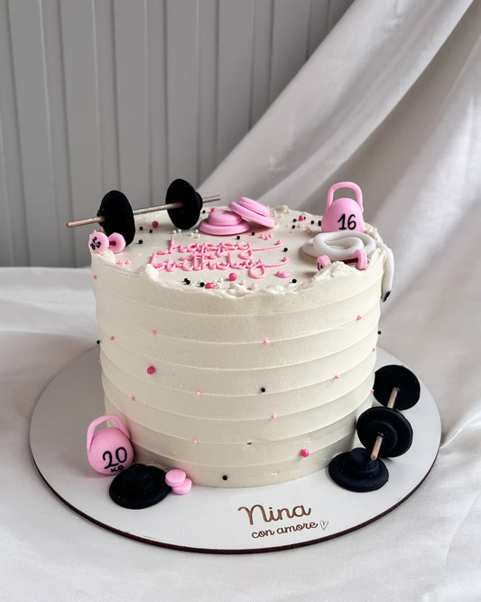 GYM CAKE - Rosada