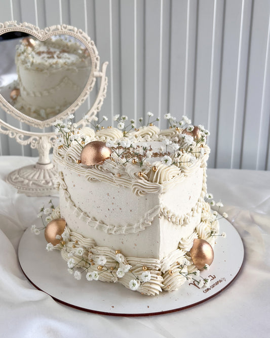 CORAZÓN BOHO - Apliques Dorados