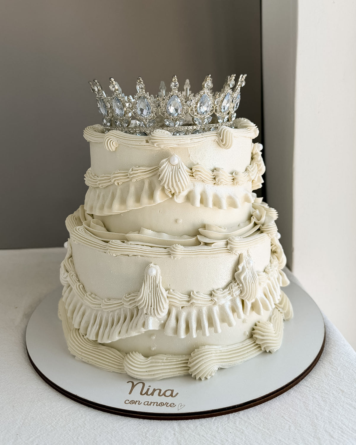 BIRTHDAY QUEEN CAKE VINTAGE - Blanca