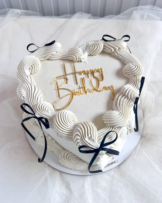 WHITE HEART CON LAZOS