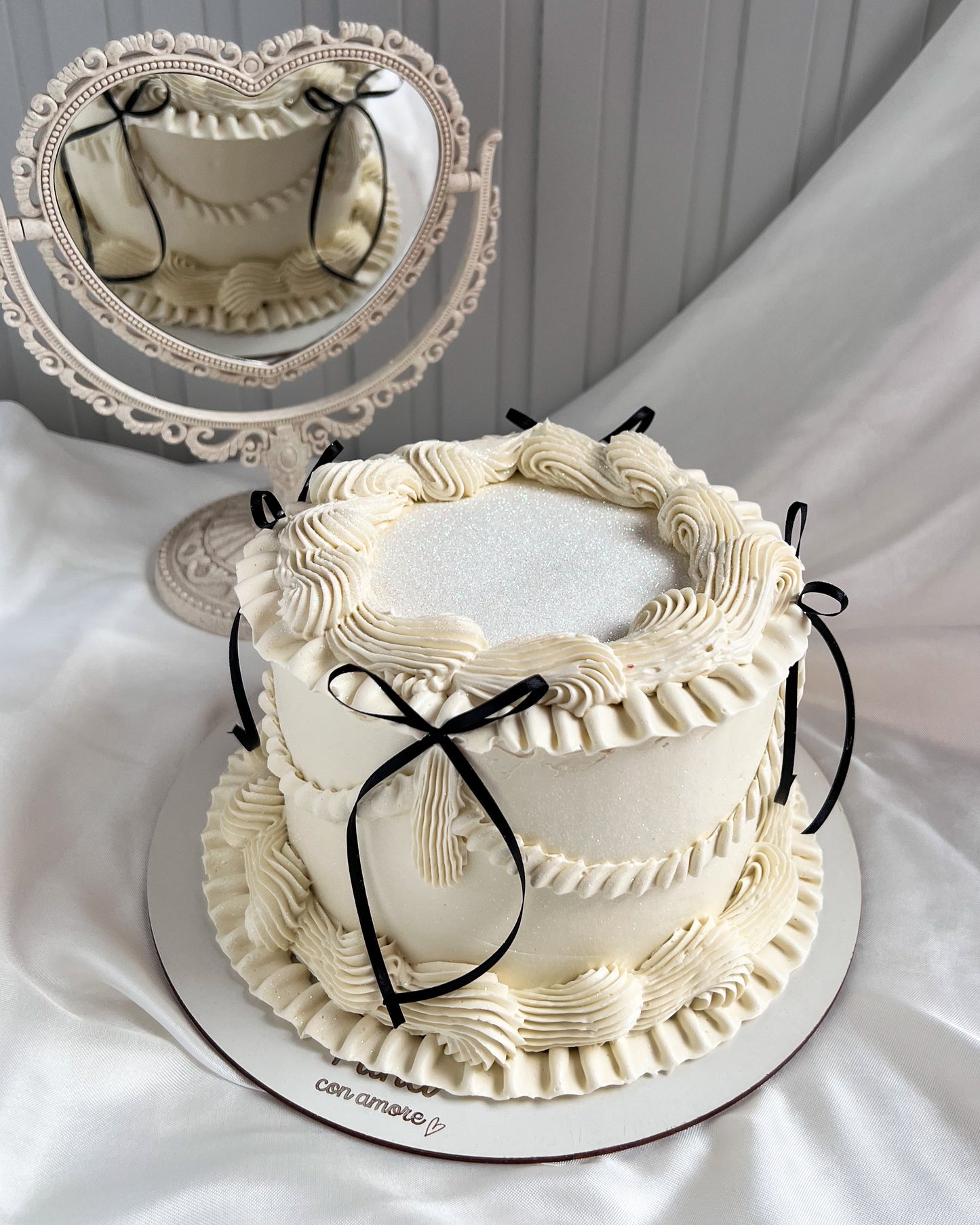 MAGIC GLITTER CAKE BLANCA - Lazos