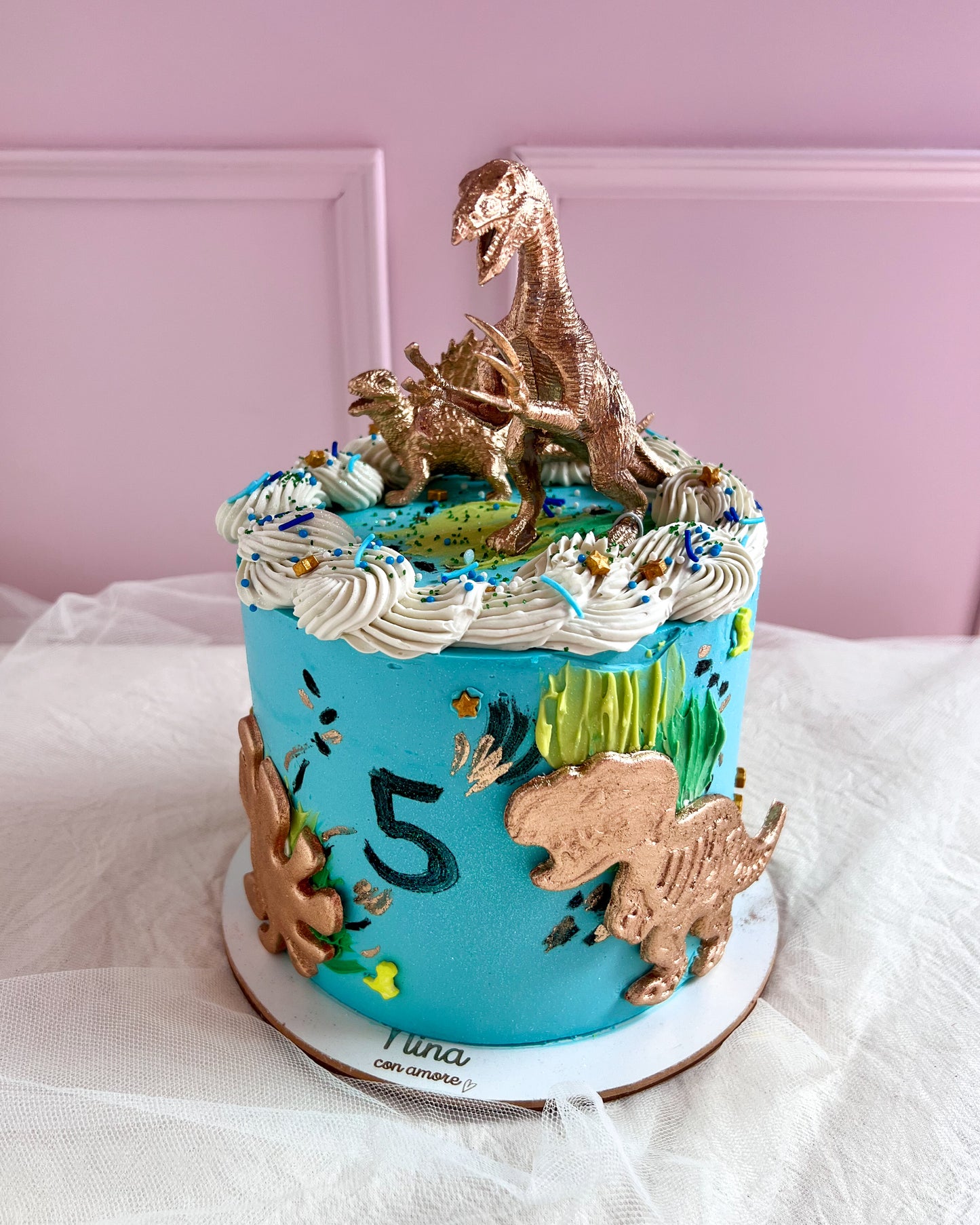 DINOSAUR CAKE - Blue