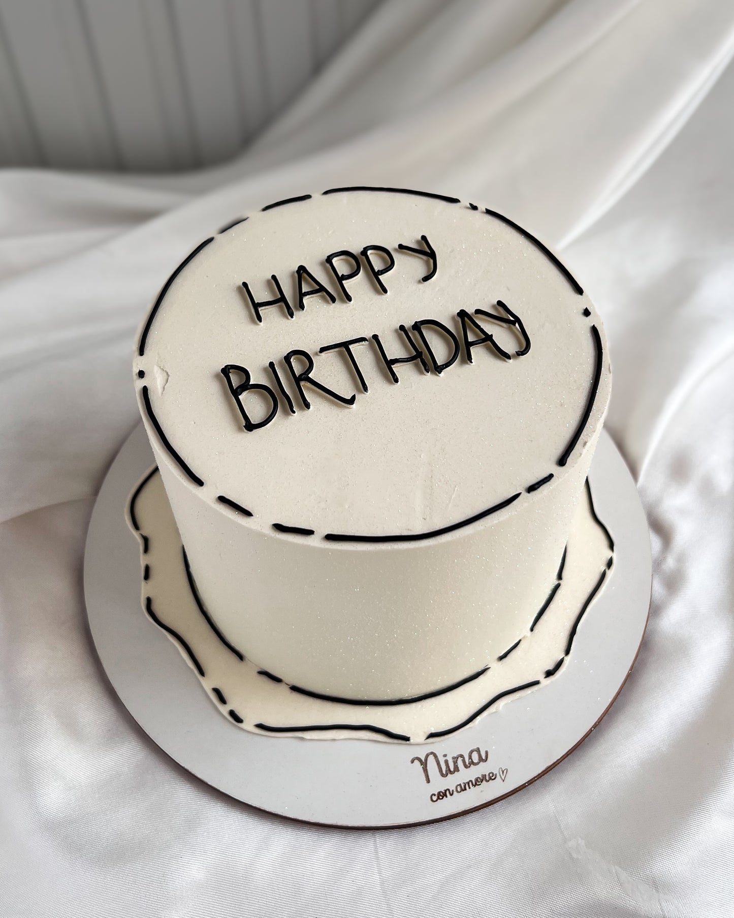 CARTOON CAKE MINIMALISTA - Blanca