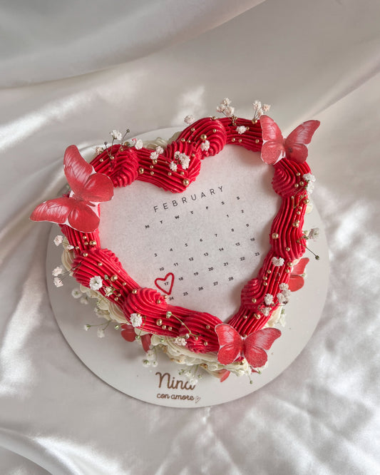 BURNING HEART BOHO - Flores y Mariposas Rojas