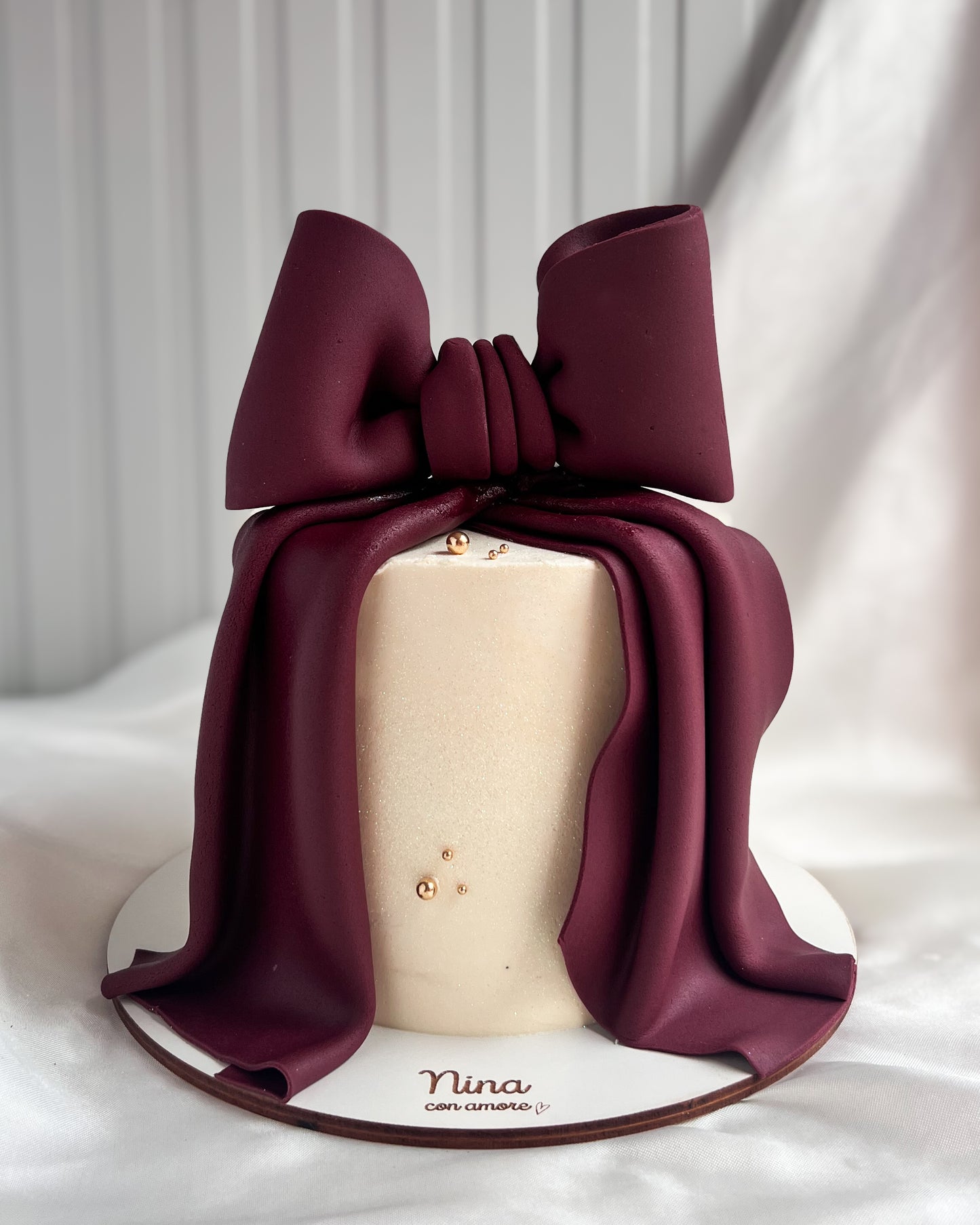 AURORA CAKE - Lazo Vinotinto - Burgundy