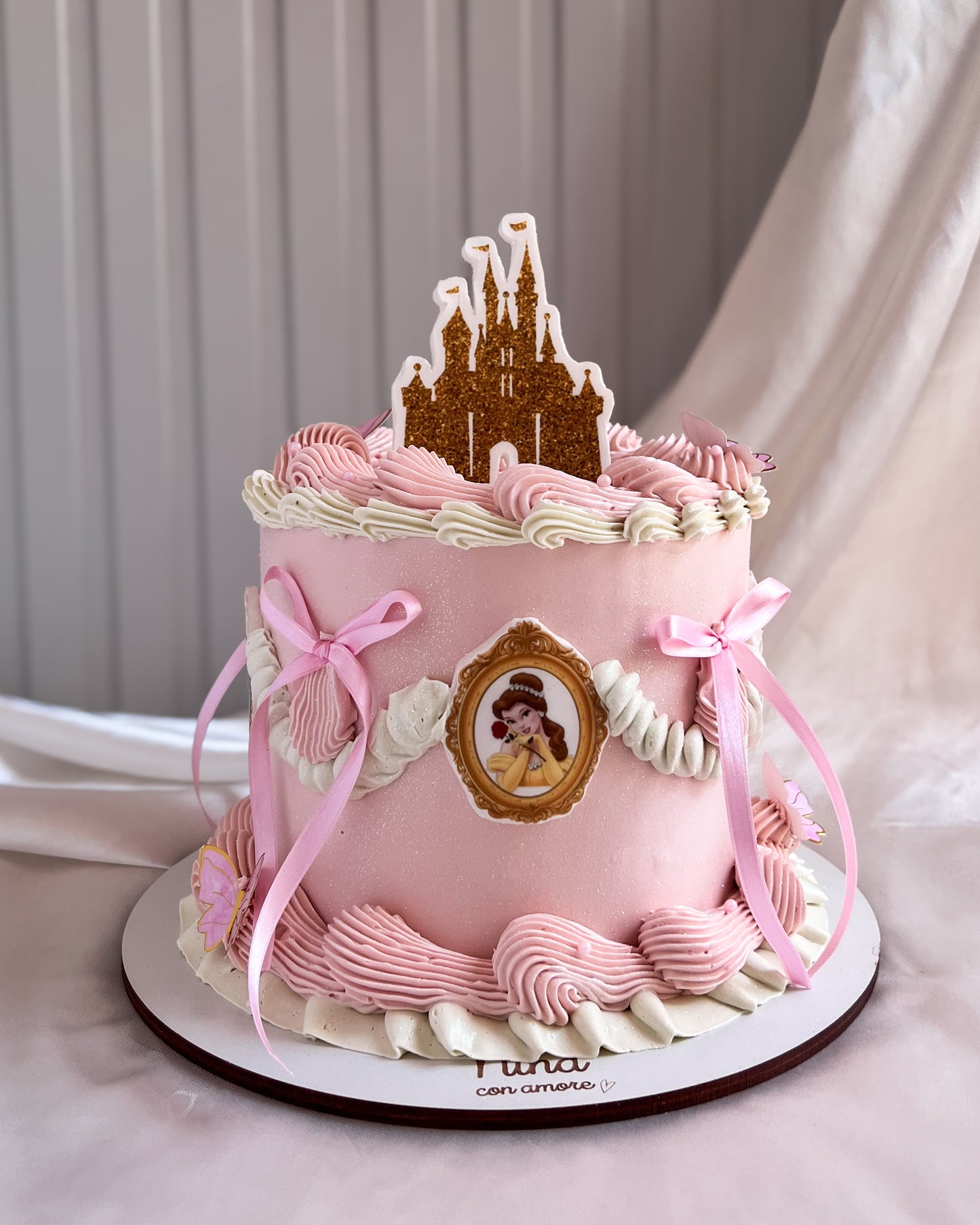 PRINCESAS DE DISNEY CAKE - Rosada