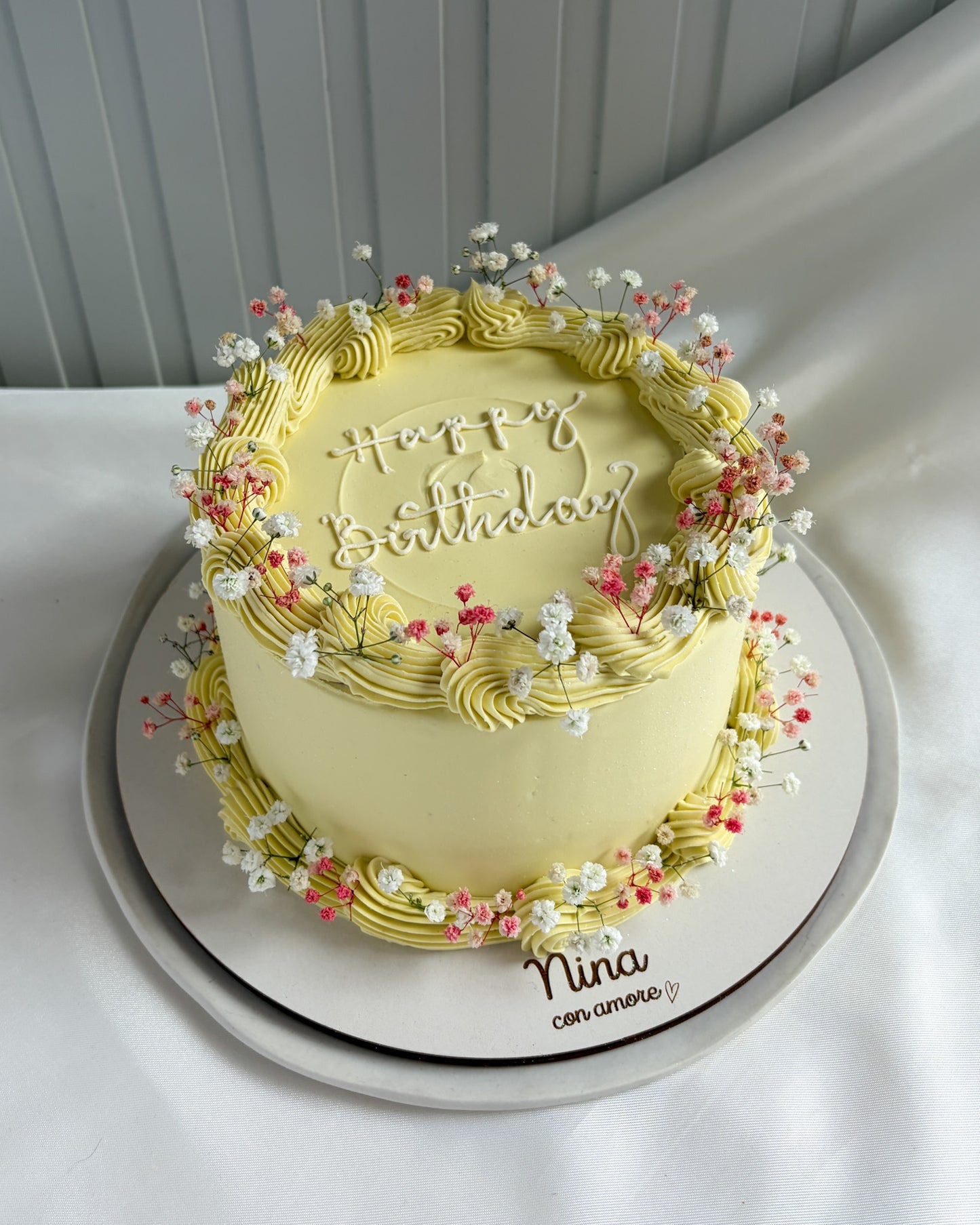 BOHO FLOWERS CAKE - Amarillo