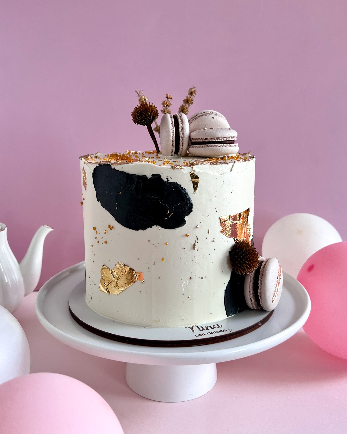 BLACK & GOLD BOHO - Macarons