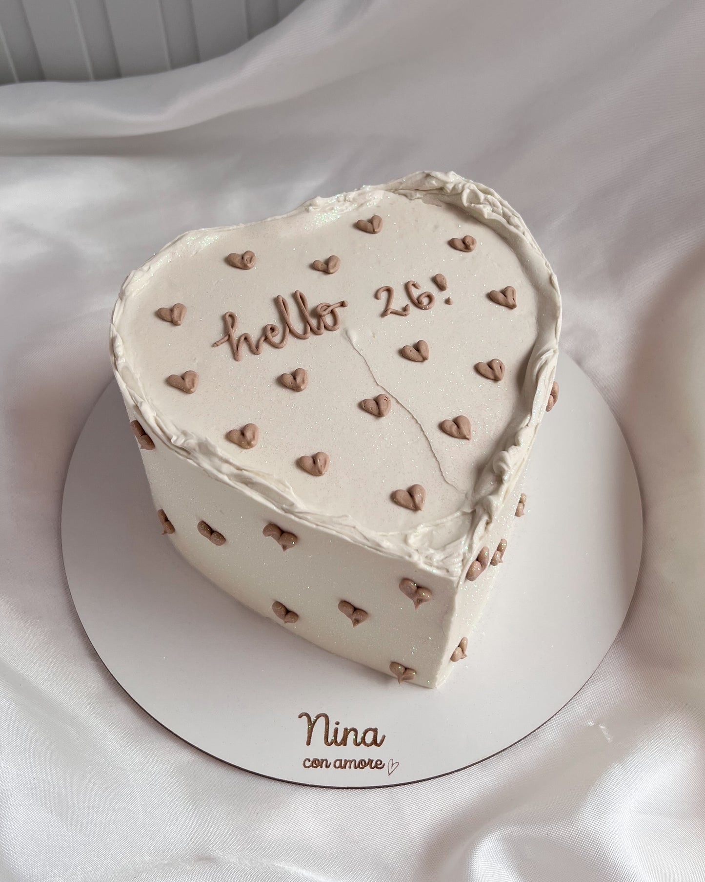 HEART CAKE - Corazones Beige
