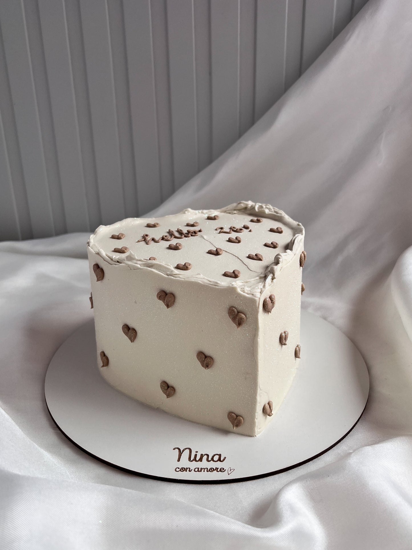 HEART CAKE - Corazones Beige