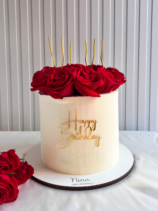 BOUQUET DE ROSAS CAKE - Rosas Rojas