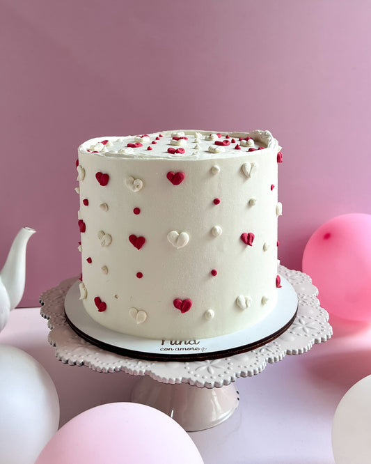 ALL HEARTS CAKE - Doodles