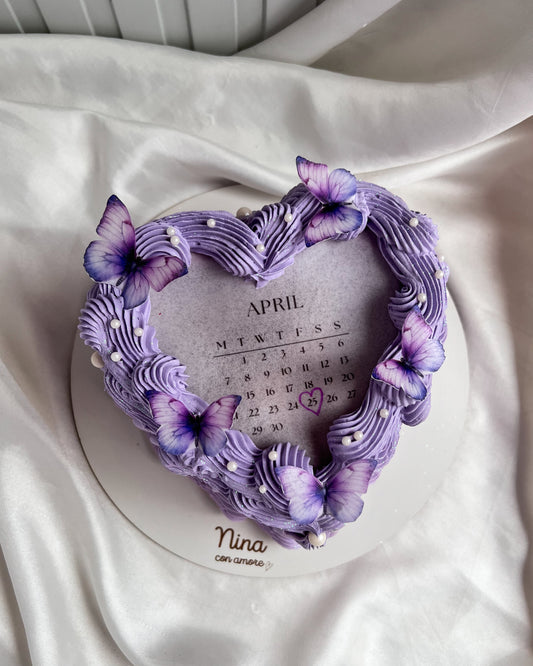 BURNING CAKE LILA - Mariposas