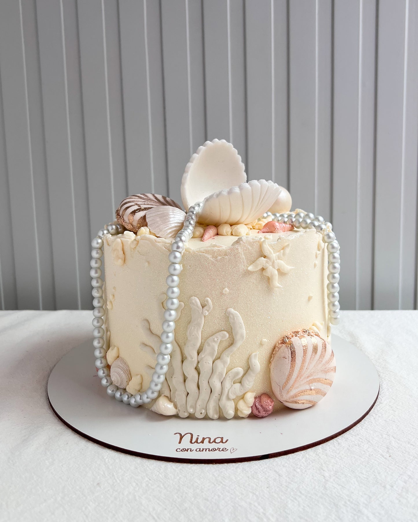 PERLAS Y OSTRAS CAKE - Blanca