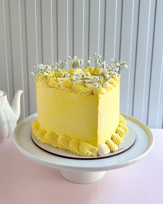 BOHO FLOWERS CAKE - Yellow