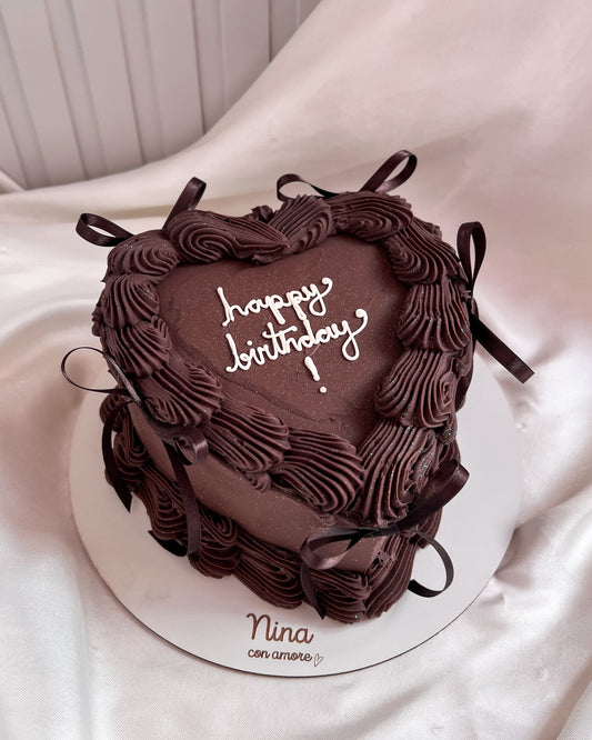 CORAZÓN CAFÉ VINTAGE - Lazos