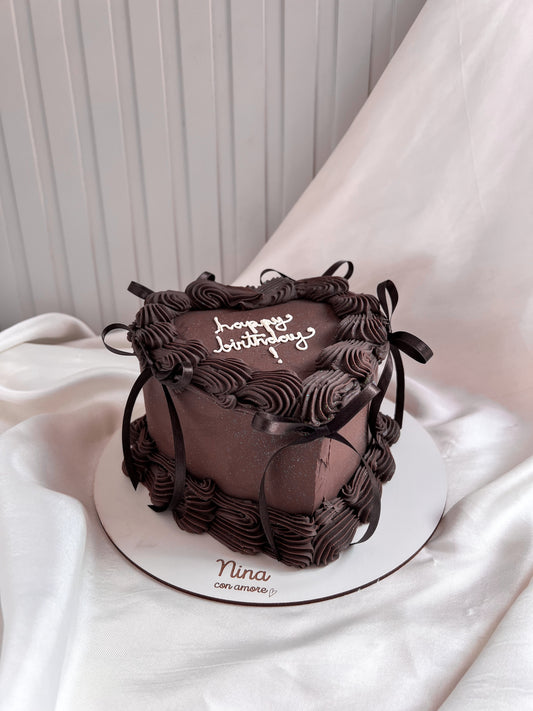 CORAZÓN CAFÉ VINTAGE - Lazos