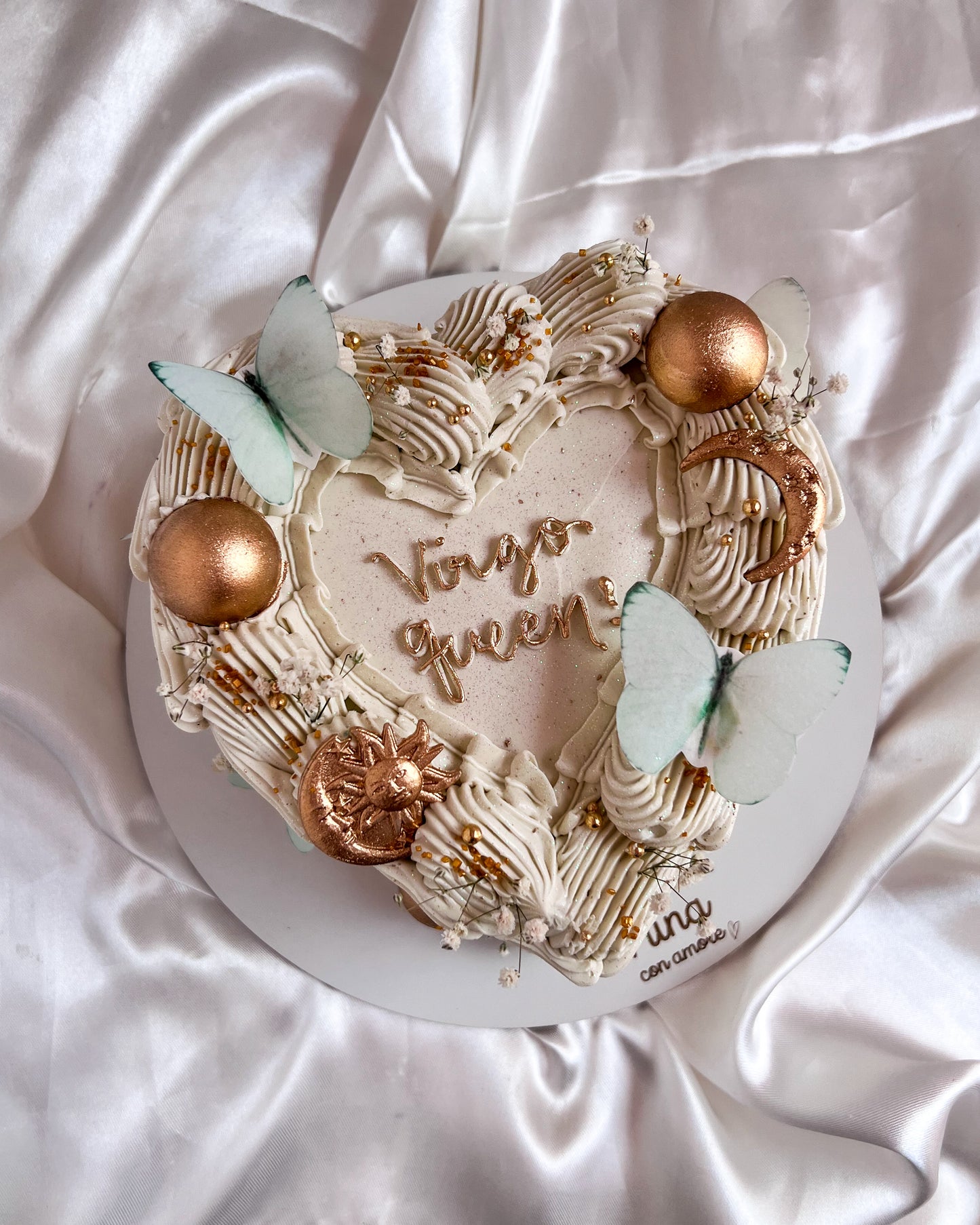 CORAZÓN ASTRAL - Mariposas Verde Menta