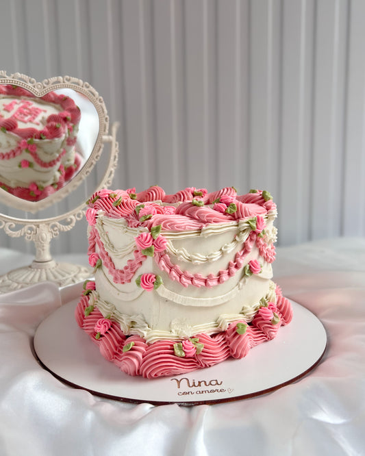 CORAZĂN VINTAGE PINK - Rosetas