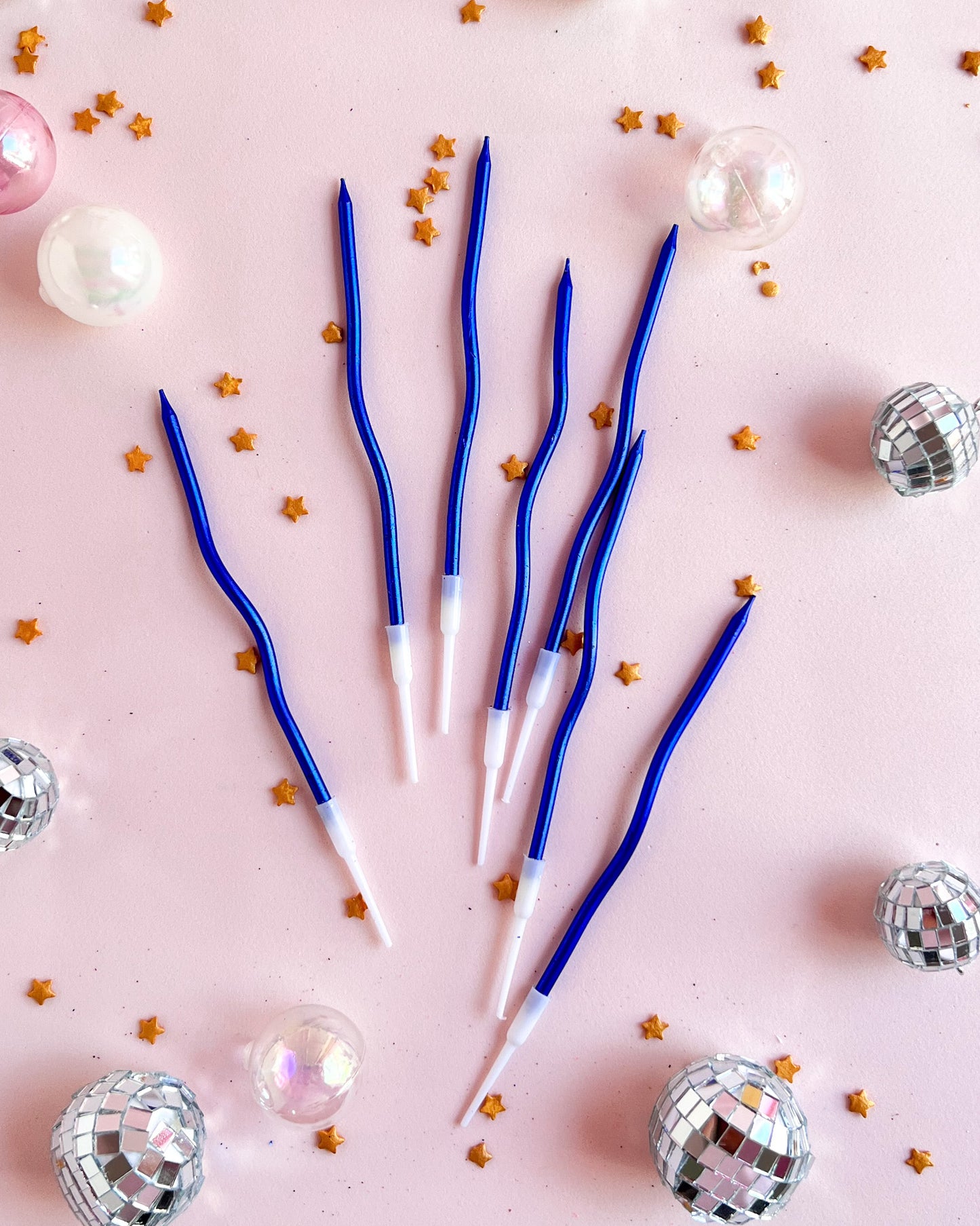 VELITAS ESPIRAL METALIZADAS - AZULES