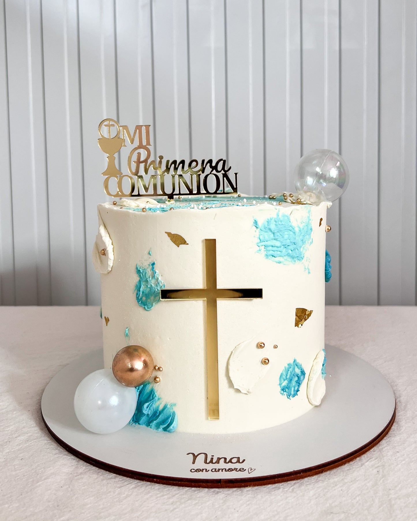 BAUTIZO / PRIMERA COMUNIÓN - Blanco y Azul