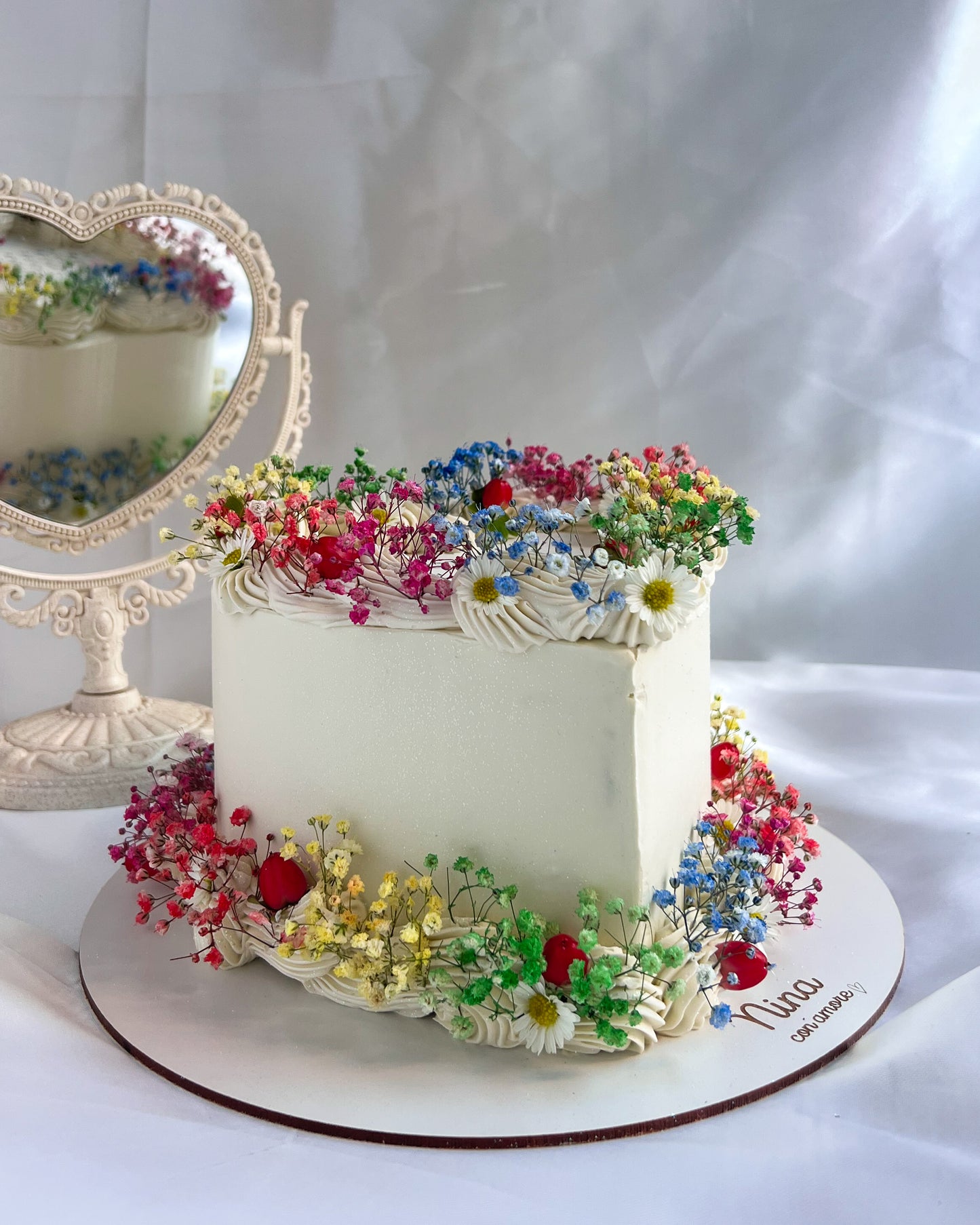 CORAZÓN BOHO COLORES - Calendario Comestible