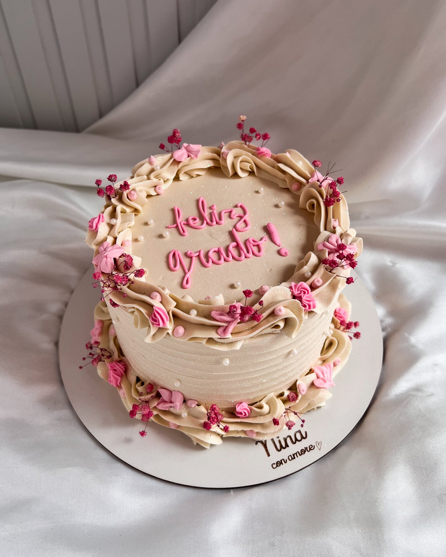 BOHO GRADUATION CAKE - Flores