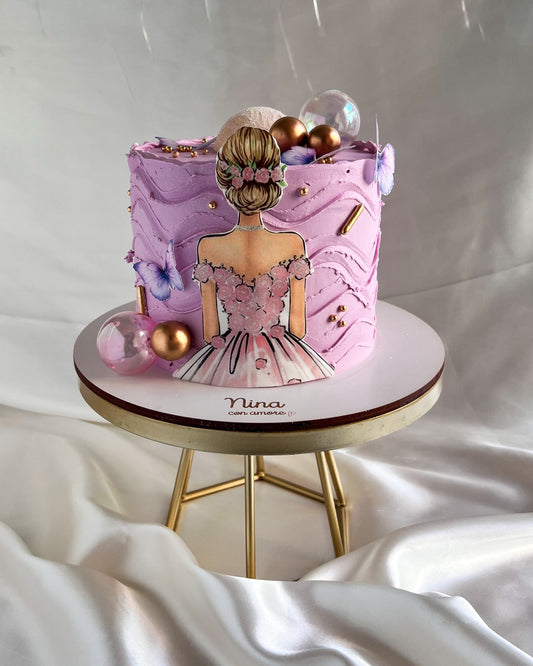 QUINCEAÑERA CAKE - Lila