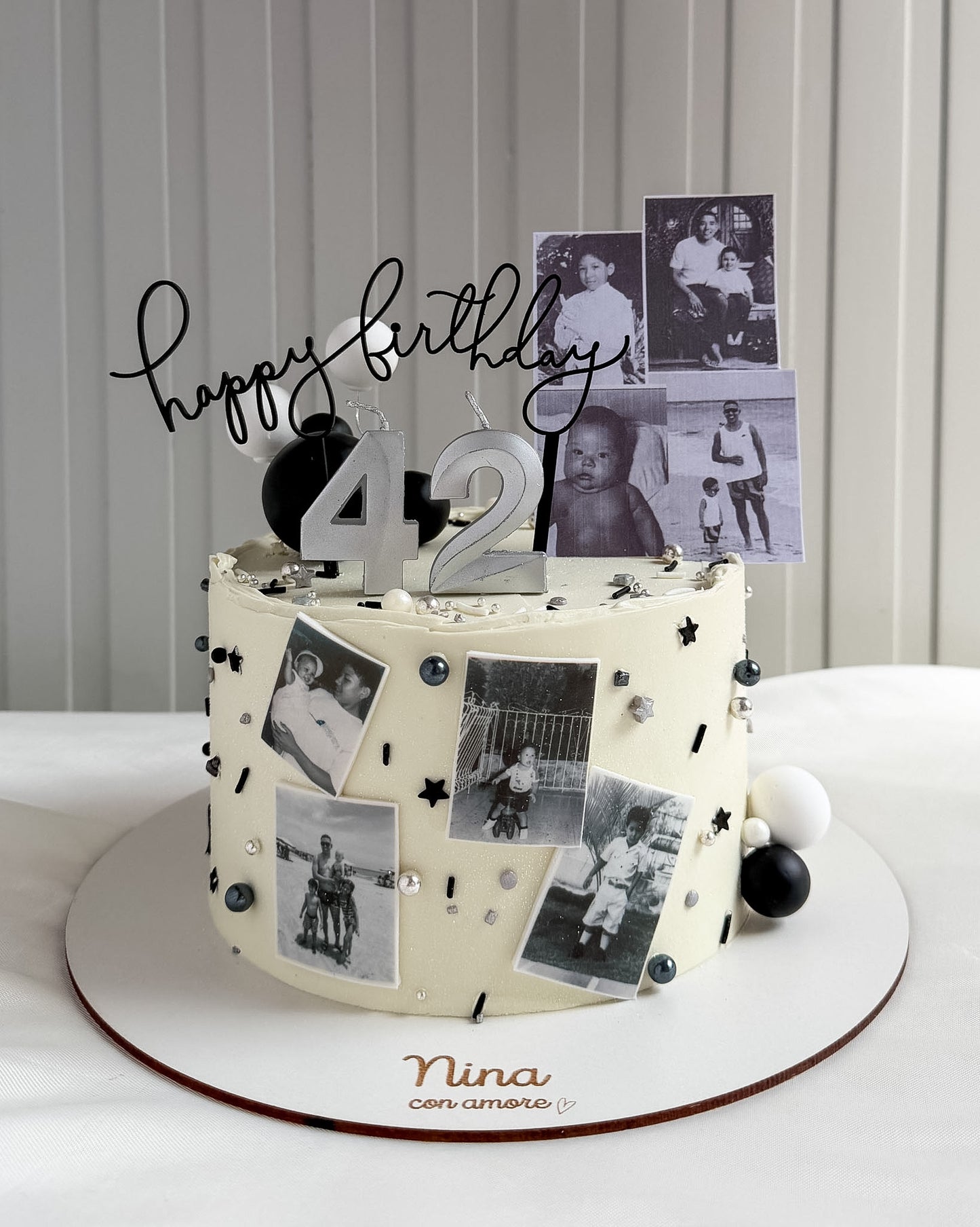MEMORY CAKE Fotos a blanco y negro.