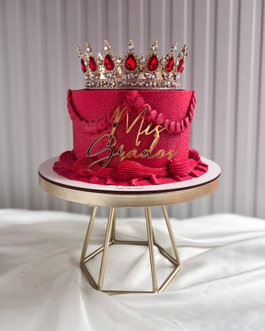 GRADUATION QUEEN CAKE ROJA - Corona