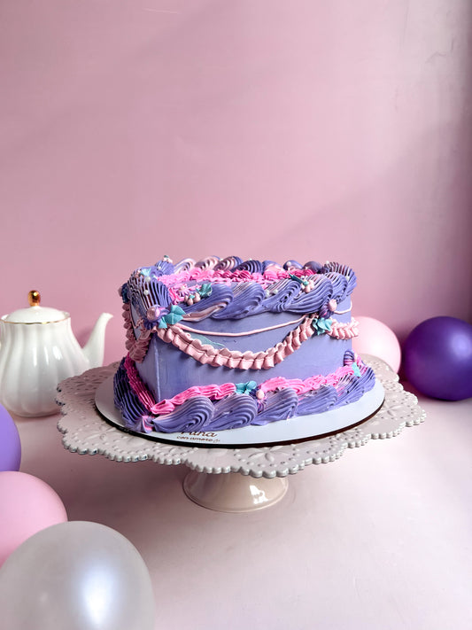 CORAZÓN VINTAGE Morado