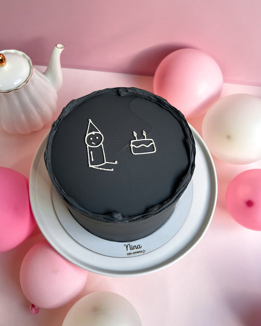 MINIMALIST BLACK - Birthday person palitos