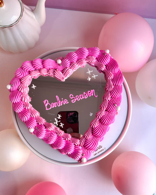 SELFIE CORAZÓN VINTAGE - Fucsia