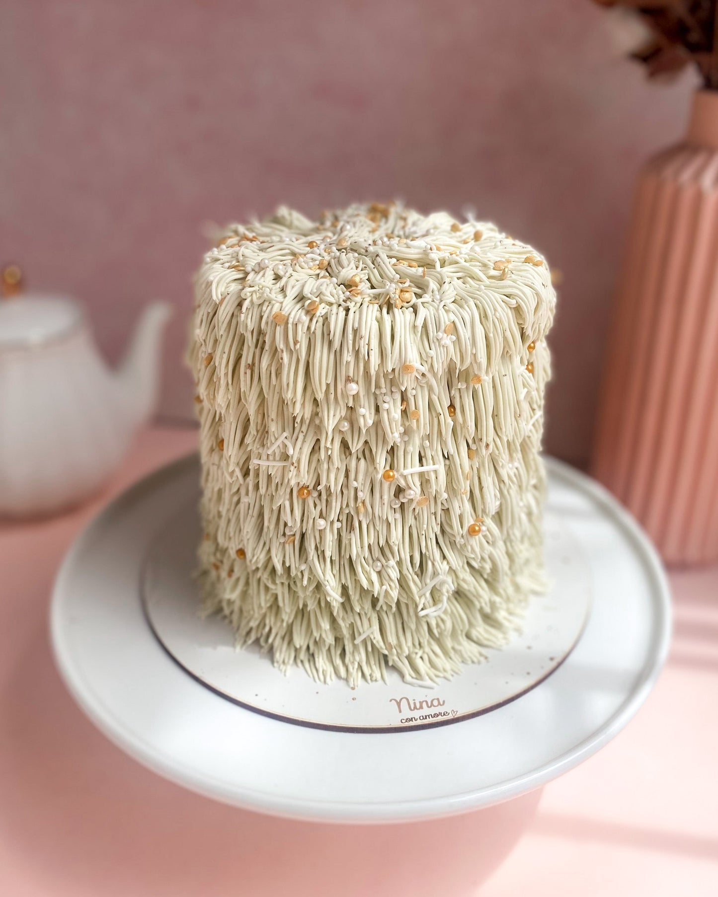 RUG CAKE - Blanco y Dorado