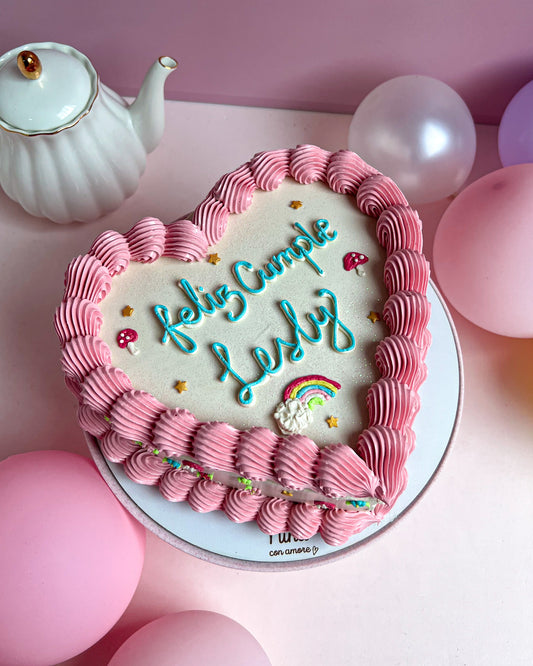 CORAZÓN VINTAGE CON APLIQUES