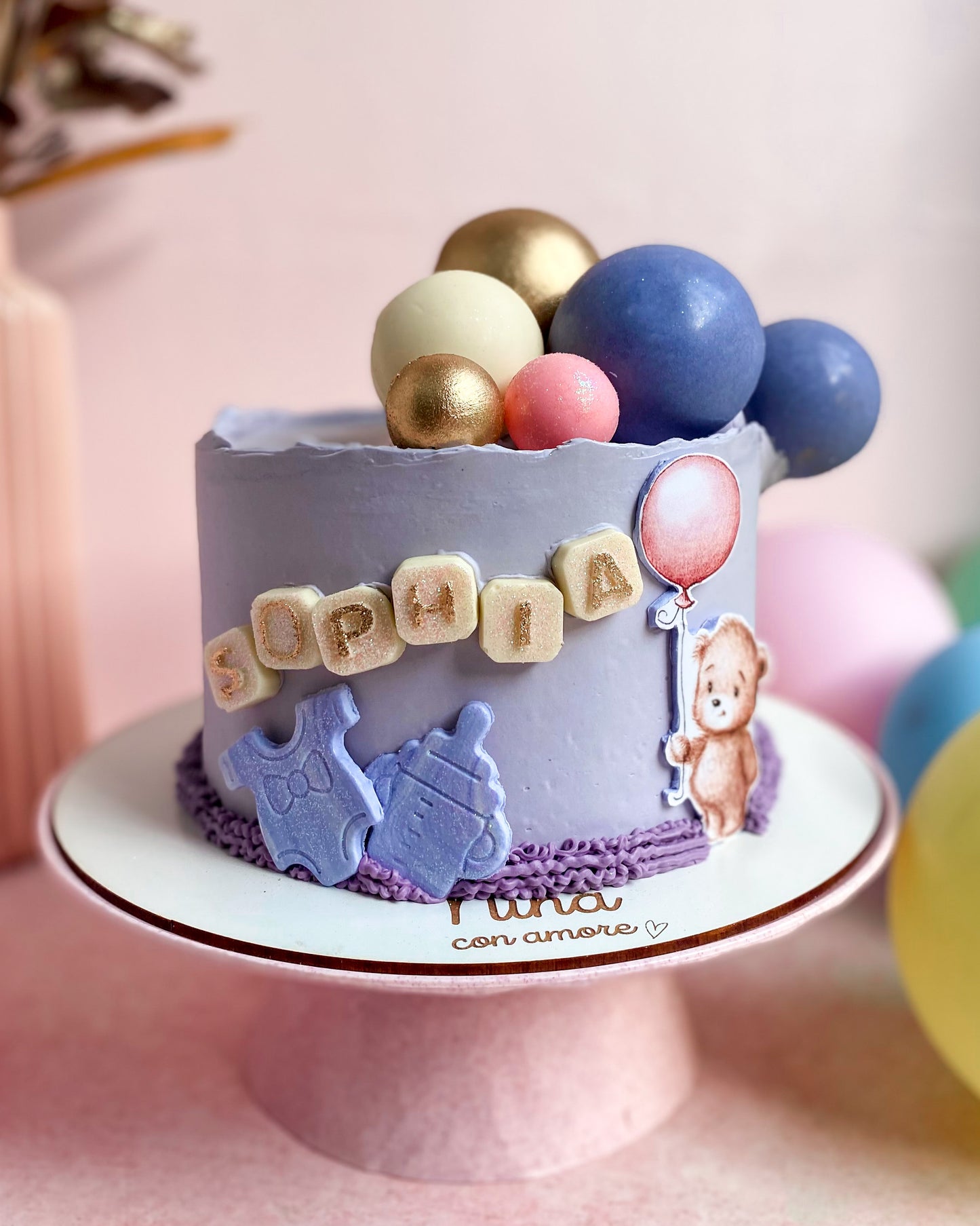 GLOBOS CAKE - Lila