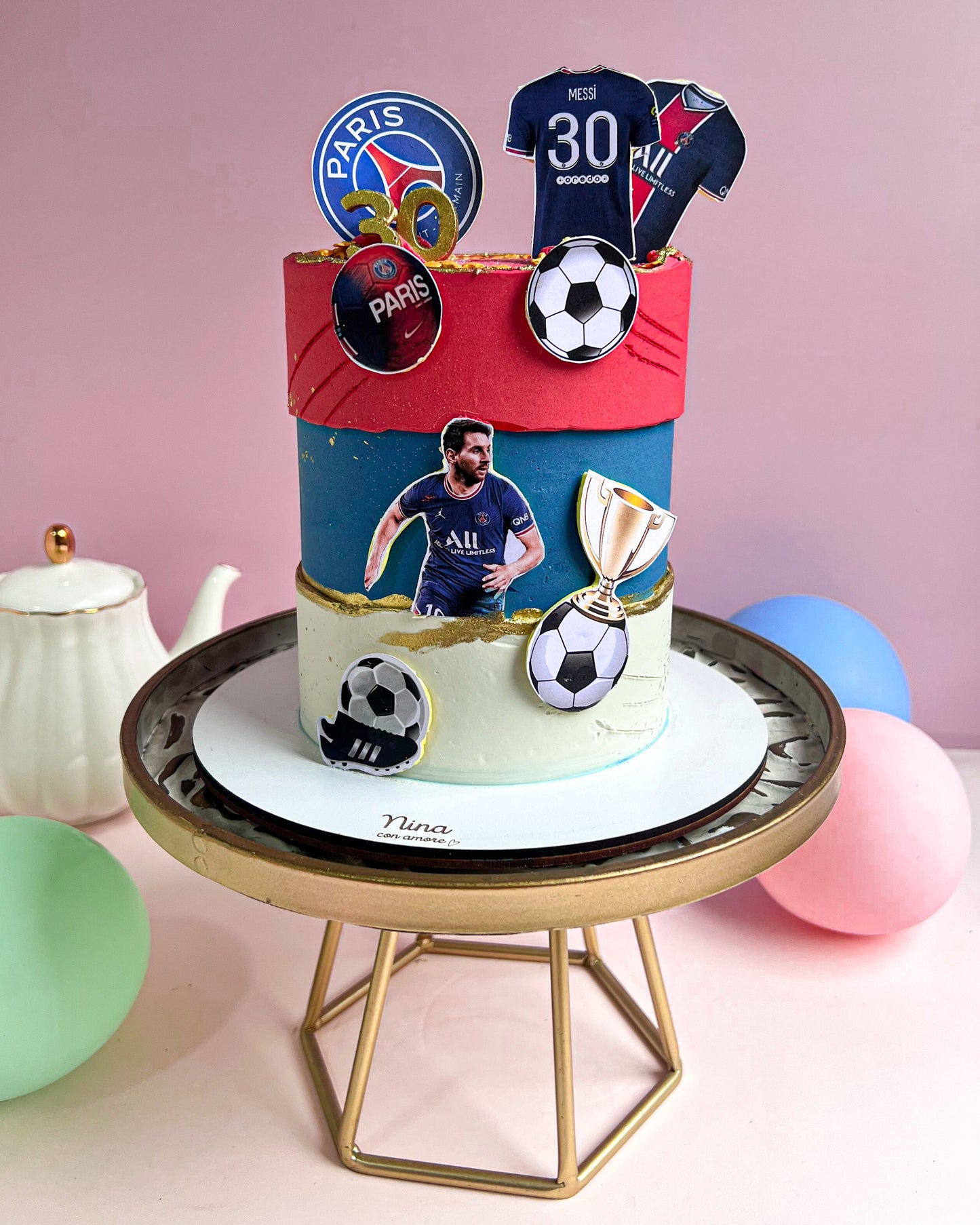 FUTBOL CAKE - MESSI PSG